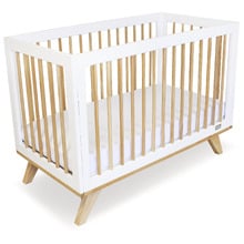 Babyhood Aurora New Zealand Pine Wood Convertible Cot